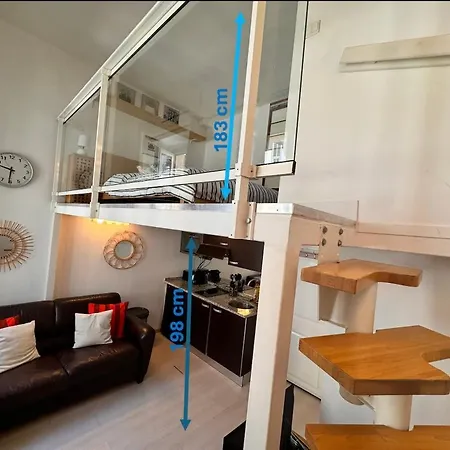 Tranquil With Mezzanine In Carre Dor Nizza